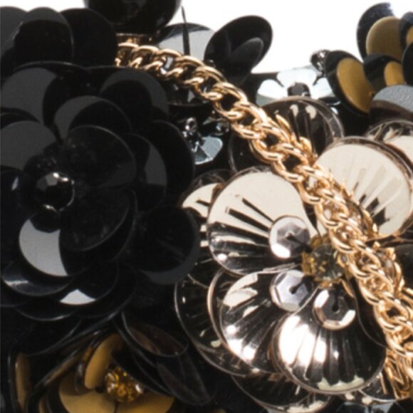 ALESSIA BIANCHI Floral Beaded Clutch